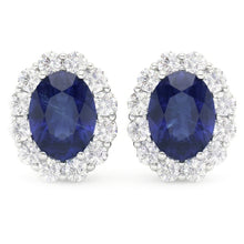 natural round sapphire 6.40ct earring side angle