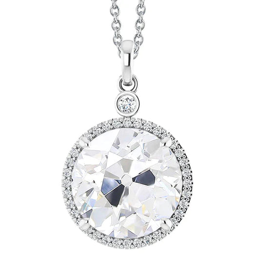 6 Carat Elegant Natural Diamond Pendant Necklace