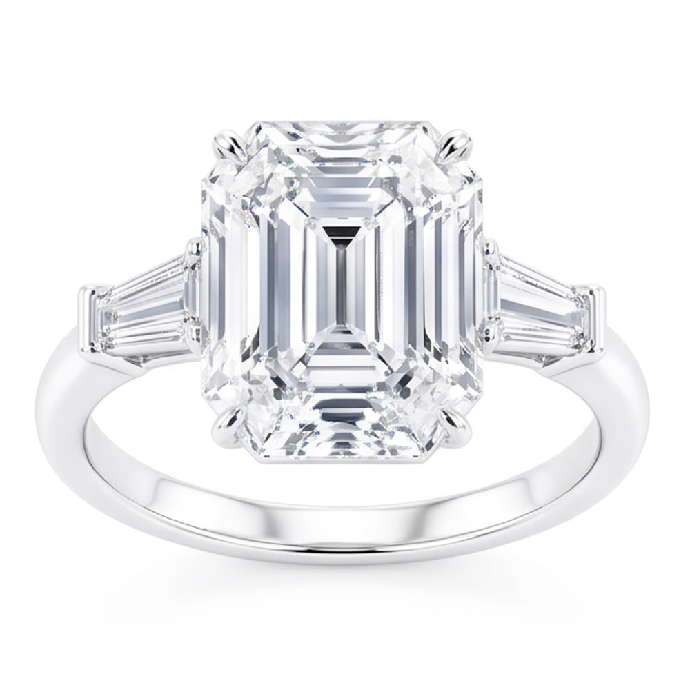6 Carat Gorgeous Emerald Natural Earth Mined Diamond Ring