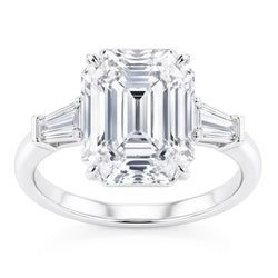 6 Carat Gorgeous Emerald Natural Earth Mined Diamond Ring