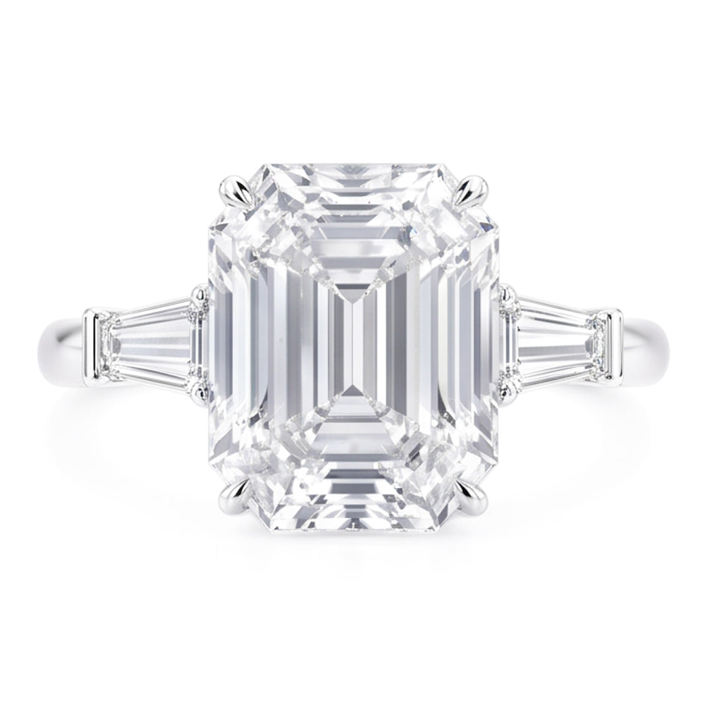 6 Carat Gorgeous Emerald Natural Earth Mined Diamond Ring