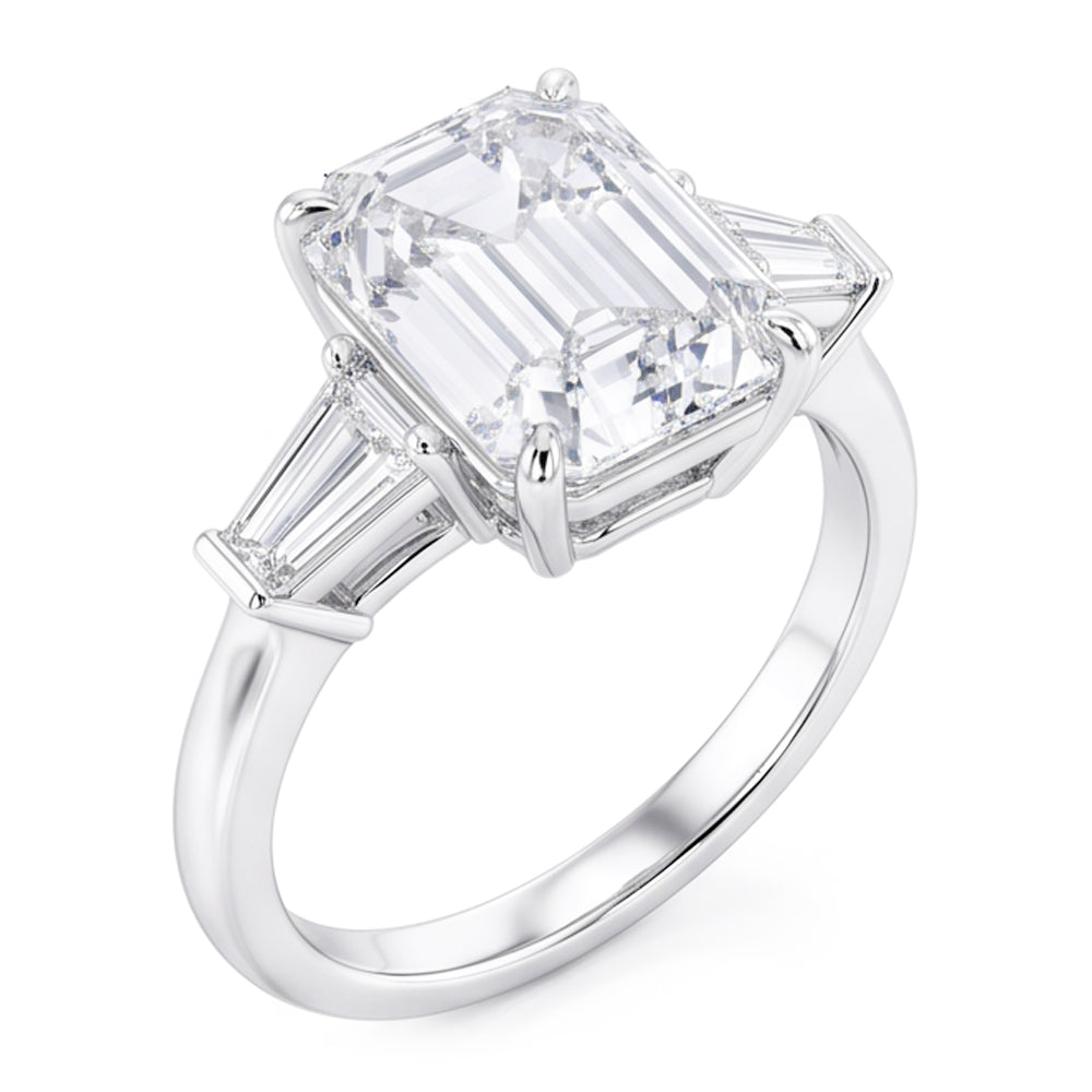 6 Carat Gorgeous Emerald Natural Earth Mined Diamond Ring