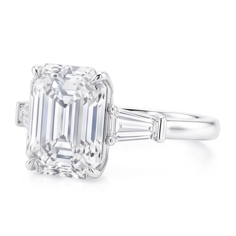 6 Carat Gorgeous Emerald Natural Earth Mined Diamond Ring