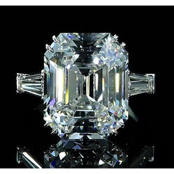 6 Carat Gorgeous Emerald Real Diamond Ring