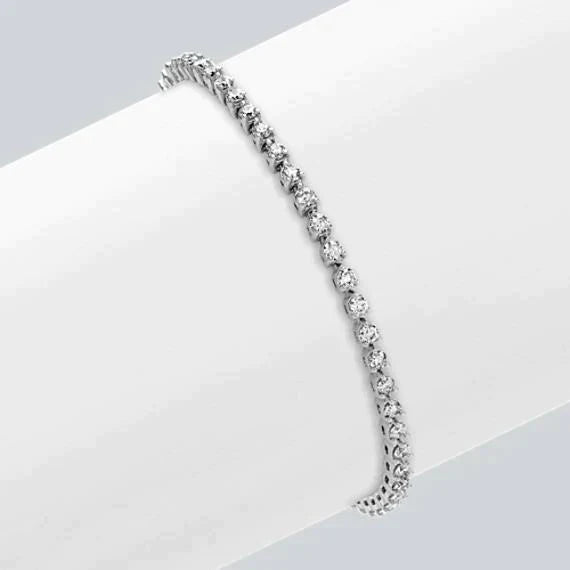 6 Carat Natural Diamond Tennis Bracelet Bridal Gift