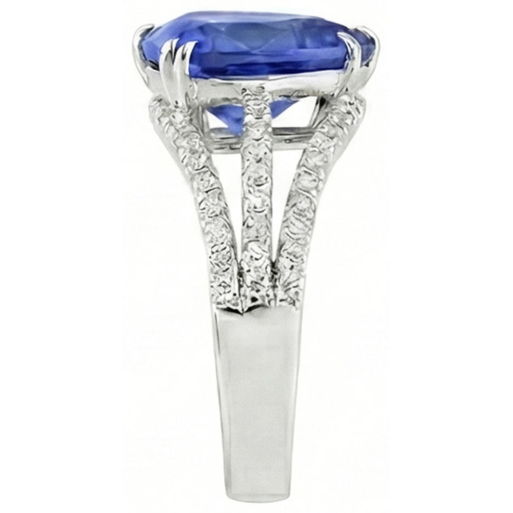 6 Carat Trillion Sri Lanka Sapphire Natural Earth Mined DIAMOND ( NOT LAB GROWN )s Ring Jewellery