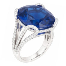 6 Carat Women's Sapphire Engagement Ring