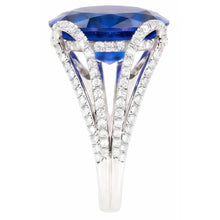 6 Carat Women's Sapphire Engagement Ring