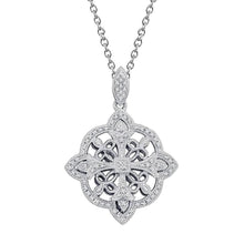 6 Carats Round Cut Natural Diamonds Pendant Necklace White Gold 14K