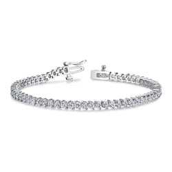 6 Carats Round Genuine Diamond Tennis Bracelet Lady Jewelry