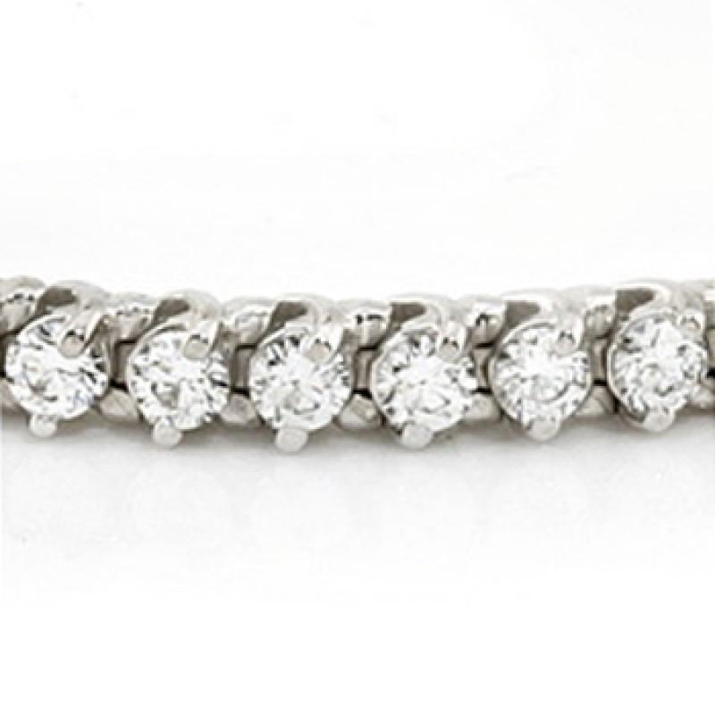 6 Carats Round Genuine Diamonds Tennis Bracelet White Gold Jewelry New
