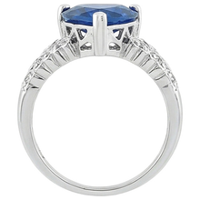 6 Ct Heart Sapphire Ladies Ring