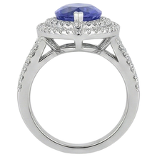 6 Ct Natural Earth Mined Diamond With Marquise Cut Tanzanite Stone Ring White Gold 14K