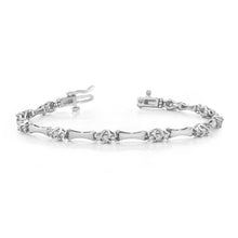6 Ct Round Brilliant Cut Real Diamond Tennis Bracelet Solid White Gold 14K