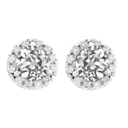 Luxury Fine Diamond Drop Earrings – 2 ct 14 Karat White Gold