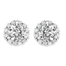Fine Diamond Drop Earrings 2-ct 14 Karat White Gold – main view