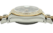 Black Stick Dial Datejust Women Rolex Watch Two Tone Jubilee