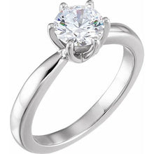 Six Prong Set 1.60 Ct Solitaire Round Natural Earth Mined Diamond Wedding Ring White Gold