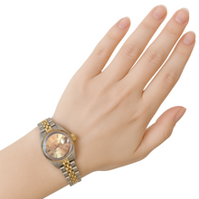 Ladies Rolex Datejust Watch Stick Dial Smooth Bezel Two Tone