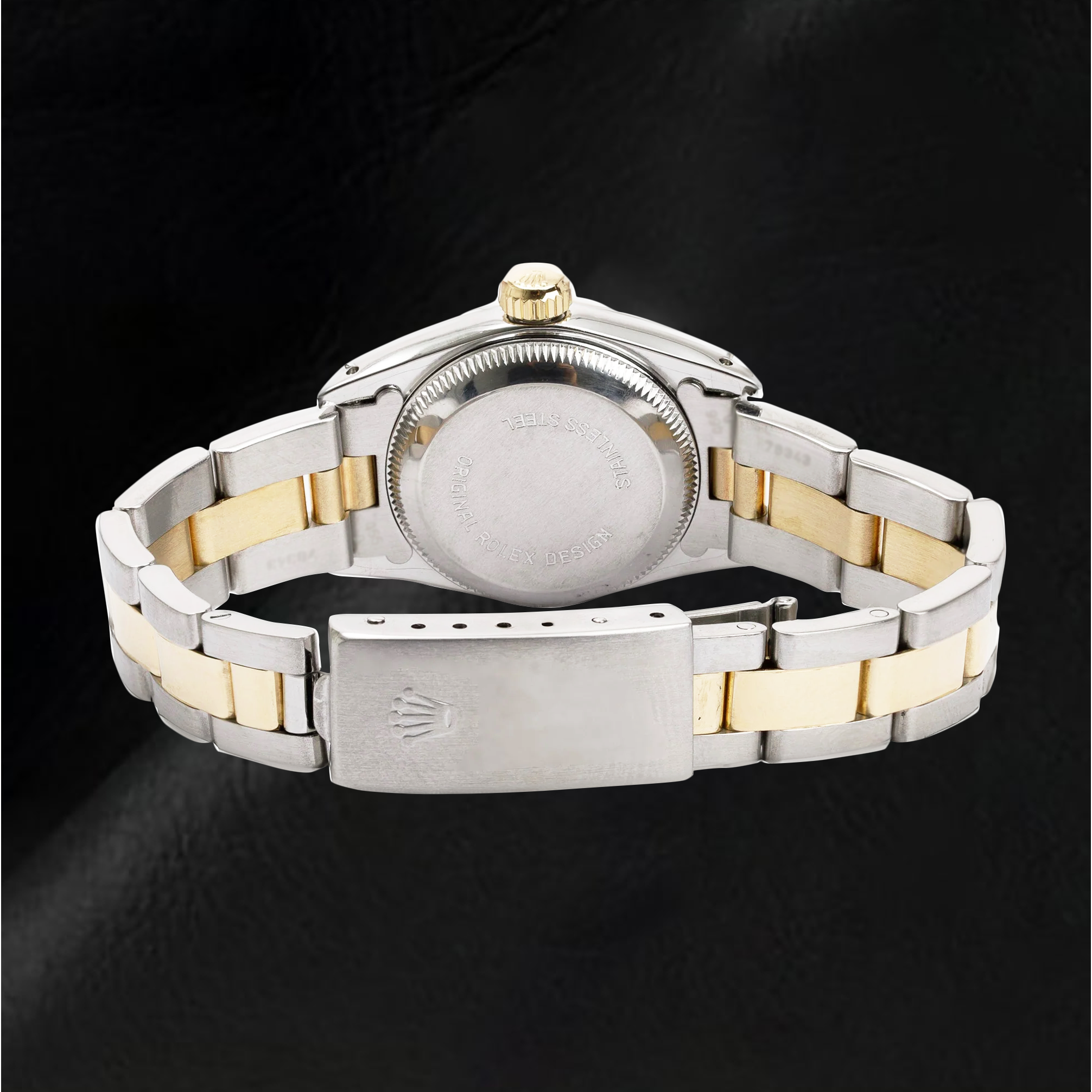 67193 Rolex Oyster Perpetual Champagne Dial Women Watch