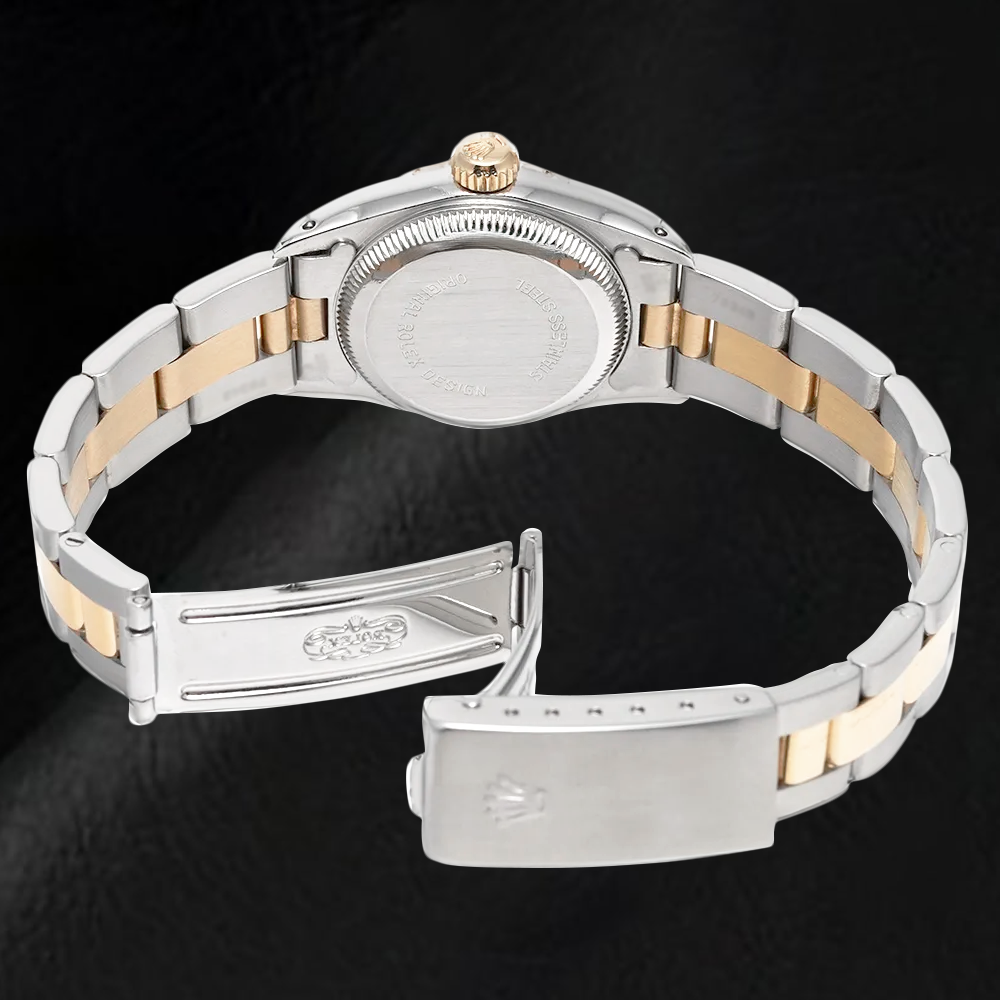 67193 Rolex Oyster Perpetual Champagne Dial Women Watch