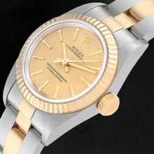 67193 Rolex Oyster Perpetual Champagne Dial Women Watch