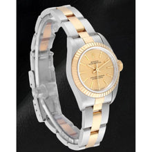 67193 Rolex Oyster Perpetual Champagne Dial Women Watch