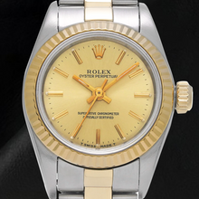 67193 Rolex Oyster Perpetual Champagne Dial Women Watch