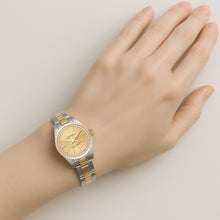 67193 Rolex Oyster Perpetual Champagne Dial Women Watch P1