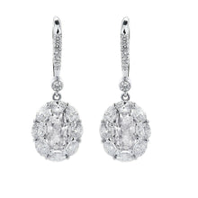Natural Diamond Dangle 1.50 ct 14 Karat White Gold – main view