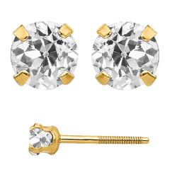 Refined Diamond Drop Earrings 6 ct – 14K Yellow Gold by