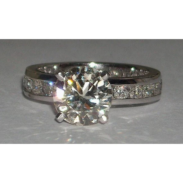 6.01 Carats Real Diamond Engagement Fancy Ring And Band Set