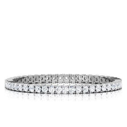 6.30 Carats Round Cut Real Diamond Tennis Bracelet White Gold Fine Jewelry