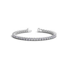 6.60 Carats Sparkling Round Cut Real Diamonds Tennis Bracelet White Gold