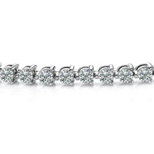 6.75 Carats Real Diamond Round Lady Tennis Bracelet