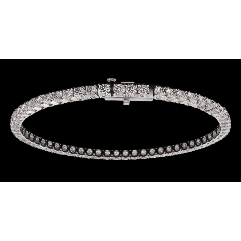 6 Carat Lab Grown Diamonds Tennis Bracelet 14K White Gold