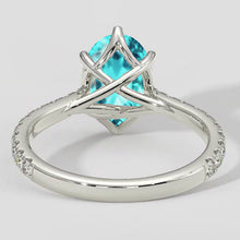 6 Prong Paraiba Engagement Ring