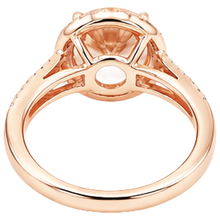 6ct Morganite Cocktail Halo Ring