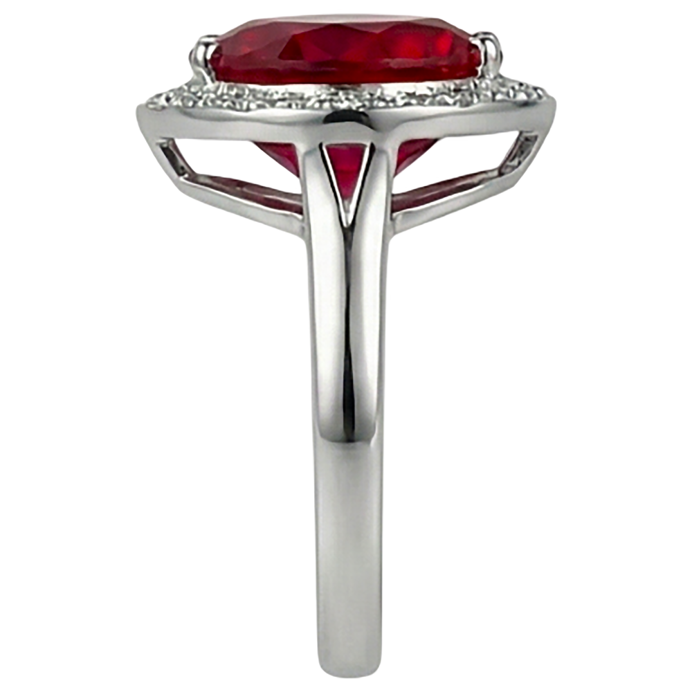 7.25 Ct 14K Gold Nice Gemstone Ring Red Ruby With Natural Earth Mined DIAMOND ( NOT LAB GROWN ) Jewellery