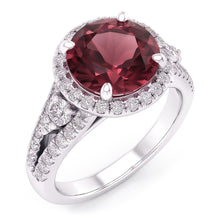7.25 Ct Tourmaline And Natural Earth Mined Diamonds Halo Wedding Ring Gold White