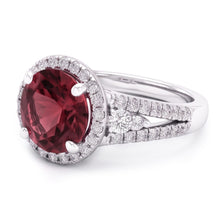 7.25 Ct Tourmaline And Natural Earth Mined Diamonds Halo Wedding Ring Gold White