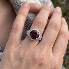 7.25 Ct Tourmaline And Natural Earth Mined Diamonds Halo Wedding Ring Gold White