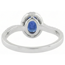 7.75 Carats Blue Tanzanite Wedding Ring White Gold 14K