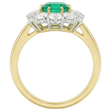 7 Carats Green Emerald Natural Earth Mined Diamond Wedding Ring Gold 14K
