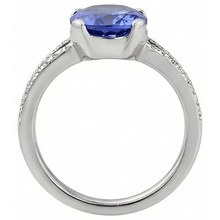 7 Carats Oval Tanzanite Natural Earth Mined DIAMOND ( NOT LAB GROWN )s Engagement Ring White Gold 14K