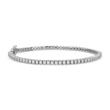 7 Carats Round Brilliant Cut Natural Diamonds Tennis Bracelet WG 14K