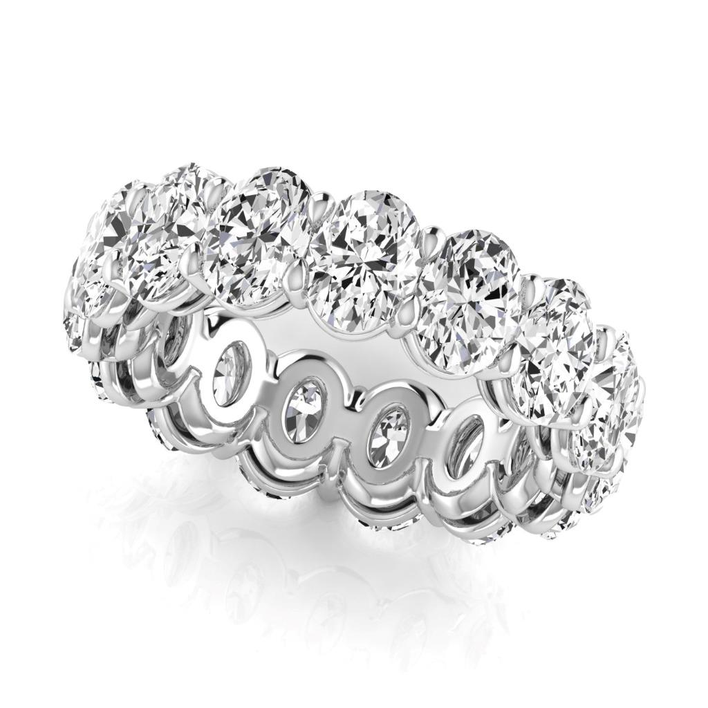 Dazzling Diamond Eternity Band 7.5 ct – side view