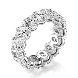 Diamond Eternity Band – 14K White Gold 7.5 ct