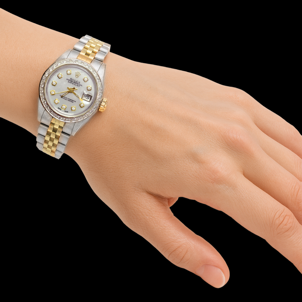 Rolex Date-just Ladies 26mm 18k Yellow Gold & Steel Ladies Watch