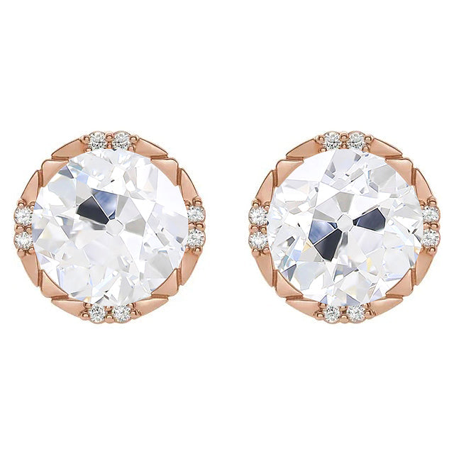 Dazzling Fine Diamond Stud Earrings 3 ct – main view